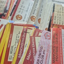 USED MATCH TICKETS - Manchester United HOMES (1)