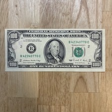Old 100 Dollar Bill (1988)