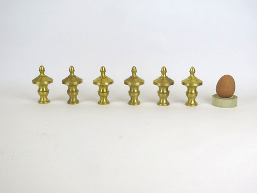 Vintage brass knobs finials - brass,