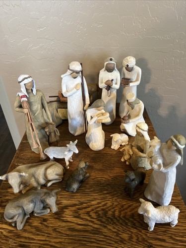 Willow tree nativity - nativity, set