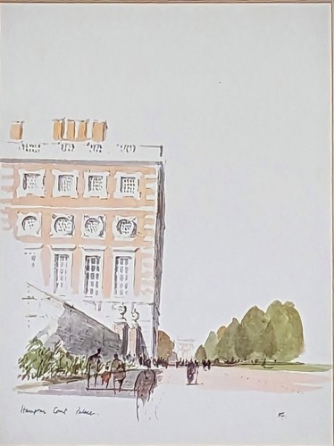 Framed glazed print hampton - framed,