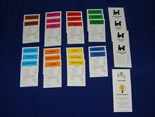 Monopoly Cards Traditional 2001 Spare Pieces - Please choose:-