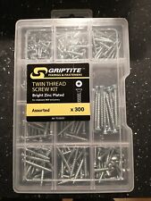 300 Twin Thread Screw Kit Zinc