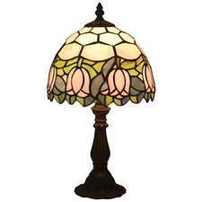Tiffany Style Table Lamp, Pink