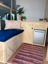 Custom made camper van kitchen