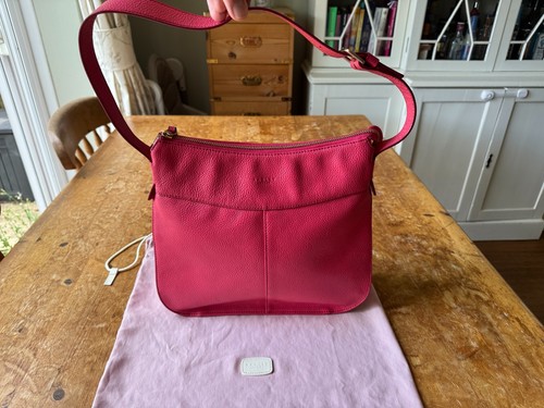 Radley pink leather handbag - radley,