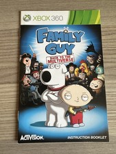 Family Guy Back to the Multiverse Xbox 360 Manual ONLY