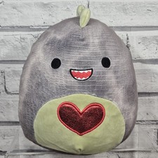 Squishmallows Xander The Dinosaur 8" Soft Toy Plush Valentine Squad Red Heart