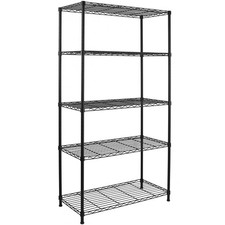 5 Tier Metal Storage Rack/Shelving Book Shelf Kitchen/Office Display Unit #527