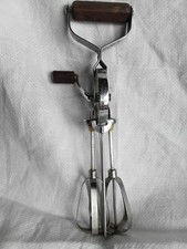 Vintage Prestige Hand Mixer Metal Hand Beater Wood & Stainless Steel Retro