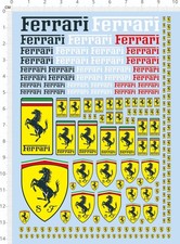 water slide decals FERRARI