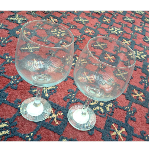 Clear glass wine - wine, set