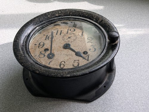 Antique vintage ships clock - vintage,