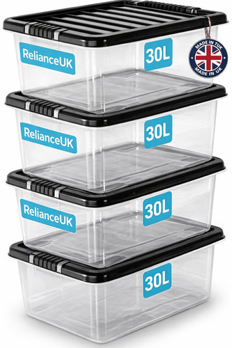 30l plastic storage boxes - 4,