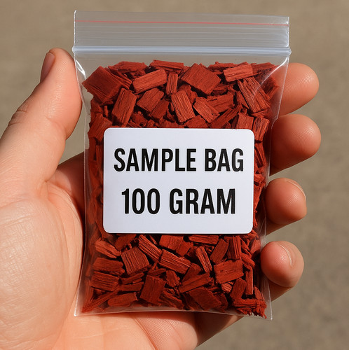 Red bark chippings - bark, decorative