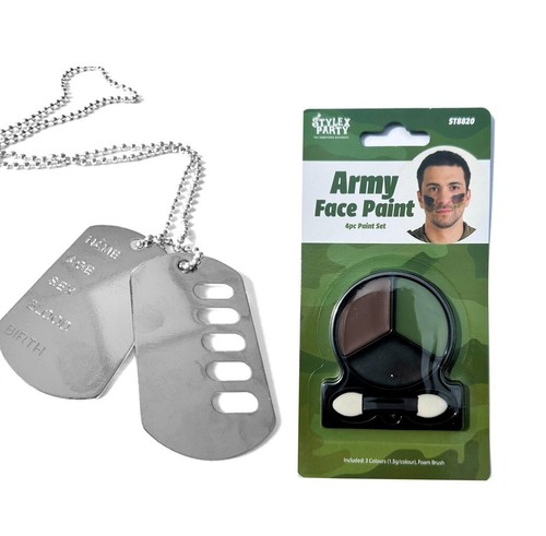 Army face paint - army, fancy