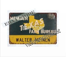 Farm bureau metal tin sign