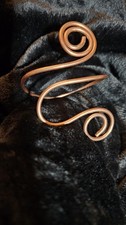 Gorgeous Copper Swirl Bangle Larger Size Made by Hand In England