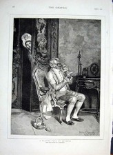 Original Old Antique Print