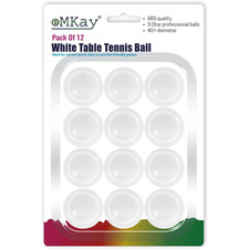 eMKay® 12 Plain Ping Pong