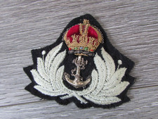 WRNS Royal Navy Wrens Woman's Royal Naval Service Bullion Cap Badge by Simpson