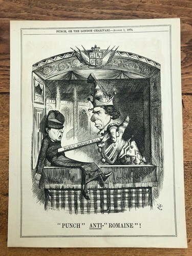 1874 cartoon print punch - cartoon,