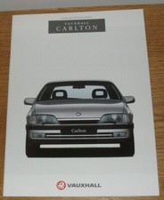 Vauxhall Carlton Brochure 1993-1994 CDX Diplomat 2.6i 3.0i 24v Saloon Estate