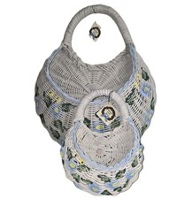 VTG Woven Wicker Wall Pockets