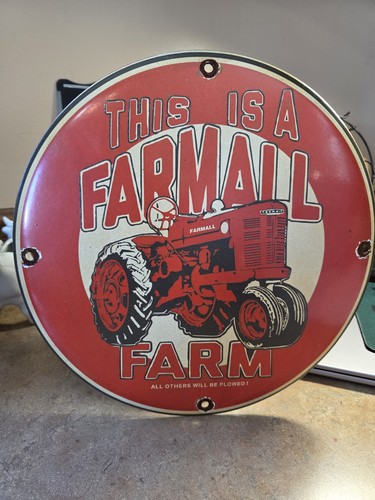 Farmall tractor farm sign 11 - tractor,