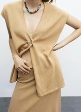 Zara Camel Co Ord Waistcoat
