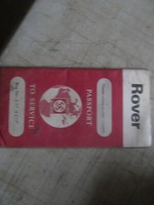 BRITISH LEYLAND CARS ROVER PASSPORT TO SERVICE BOOK