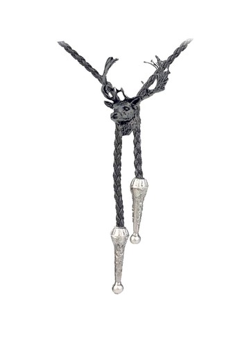 A63 fallow deer head black - fallow,