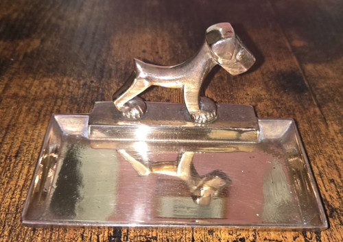 Art deco brass - art, dog