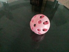 Pink Pet Ball With Jingly Bell Inside A Smaller Ball Cat