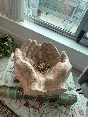 Handmade plaster cupped - handmade, hands