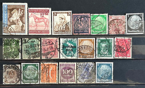 German third reich - reich, stamps