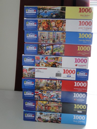 White mountain puzzles - white, 1000