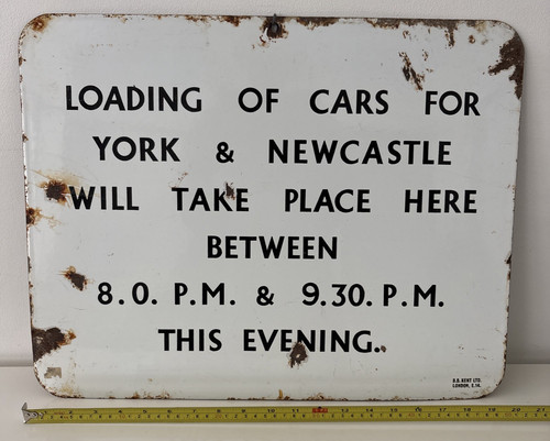 Metal enamel loading - loading, cars