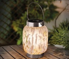 Glazed Glass Solar Lantern LED