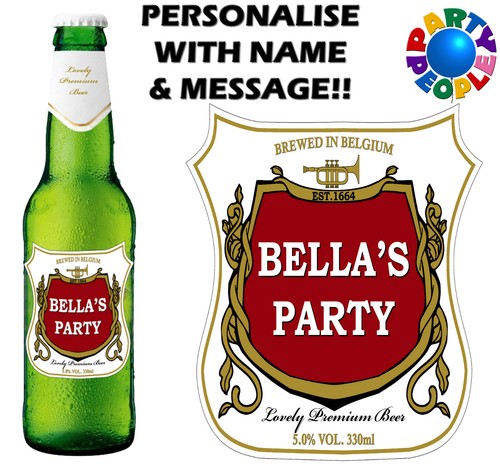 Personalised beer bottle label - personalised,
