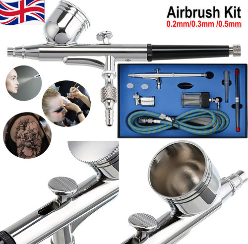 Airbrush kit dual action spray - airbrush,