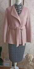 M&Co Boutique Boucle Jacket Short Car Coat Ladies UK 12 Blush Pink Smart Formal