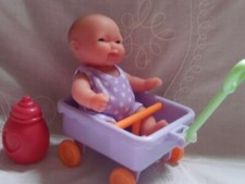 TINY TROLLEY  FOR 5 inch Berenguer  Doll (doll not included)