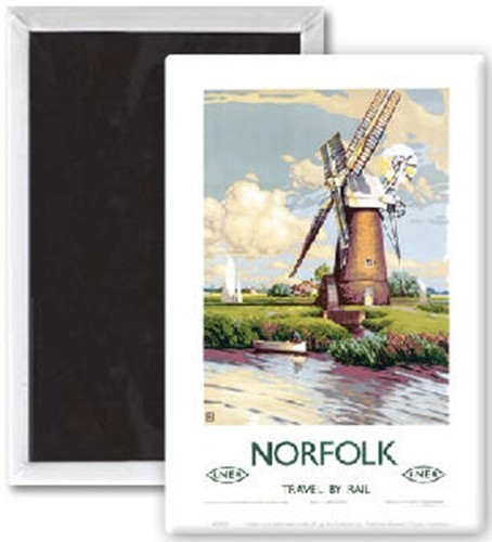 Norfolk windmill old rail - windmill, (old