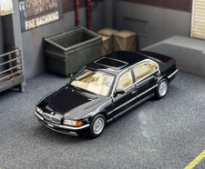 New 1:64 Black Bmw 750Il E38