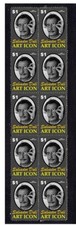 Salvador Dali Art Icon Strip Of 10 Mint Stamps 1