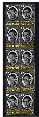 Salvador dali art icon strip - dali,