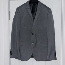 Suits Inc Suit Jacket , vegan  Fabric , Euro 48 Slim Fit Nice Grey VGC