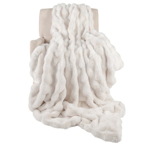 Costway luxury faux fur throw - costway,