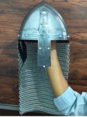 Medieval norman viking helmet - medieval,